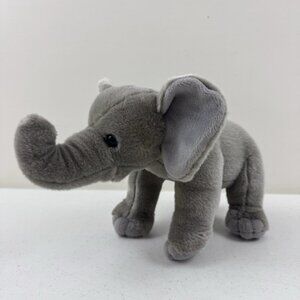 Aurora Grey Elephant Realistic Standing Plush Toy Stuffed Animal